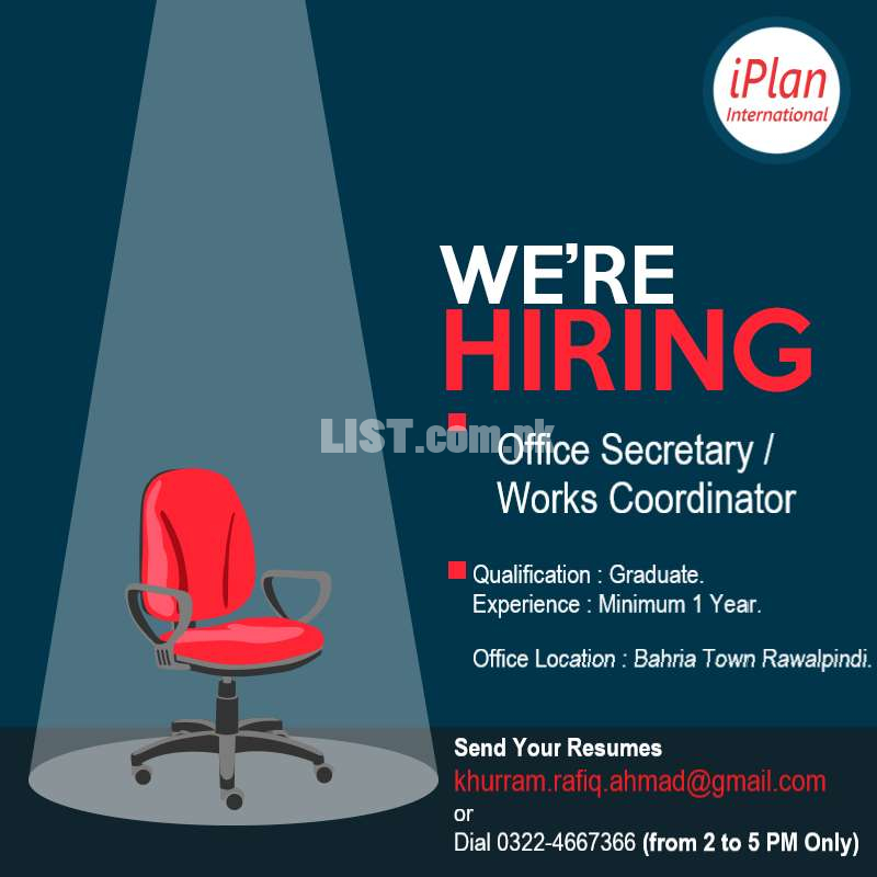 Office Secretary / Works Coordinator