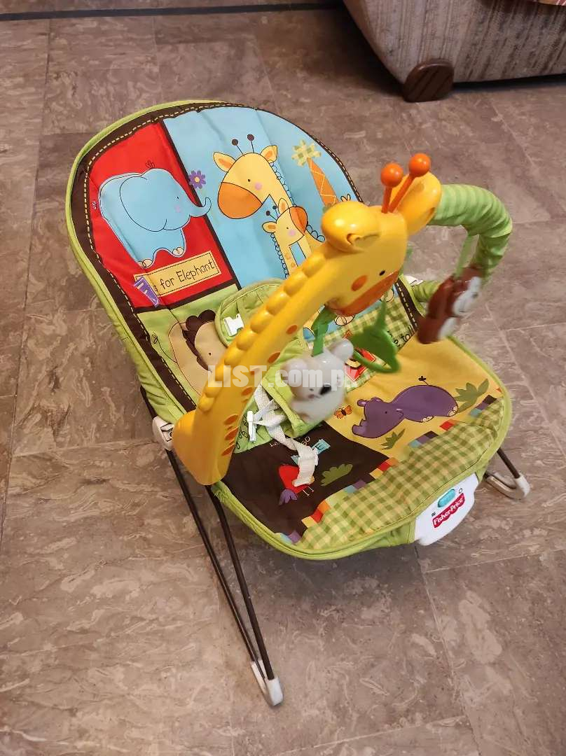 Fisher Price Baby Bouncer With Music and Calming Vibration