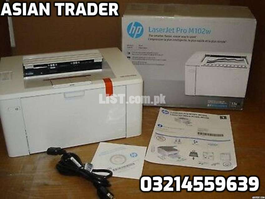 Wireless HP LaserJet M102W Box Pack And also Photocopier available