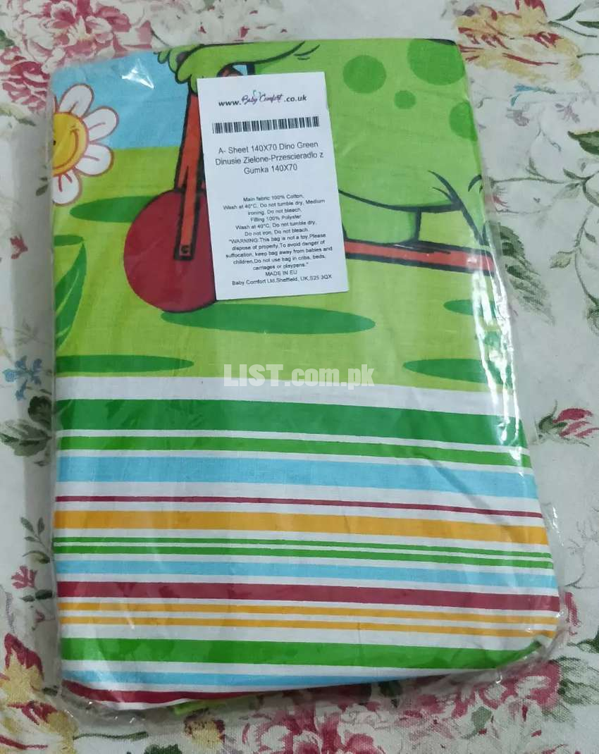 Baby cot branded sheets imported from UK