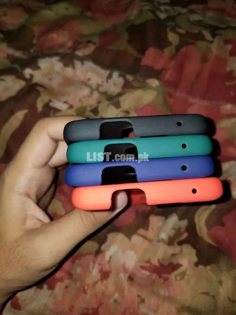 Oneplus 6,7 pro and 7t pro matt case with color button