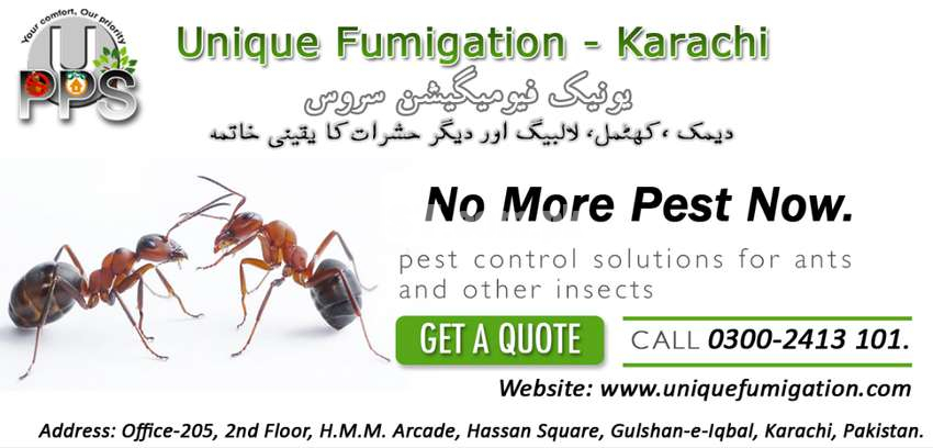 Fumigation Service in Karachi, Pest Control, water tank cleaning