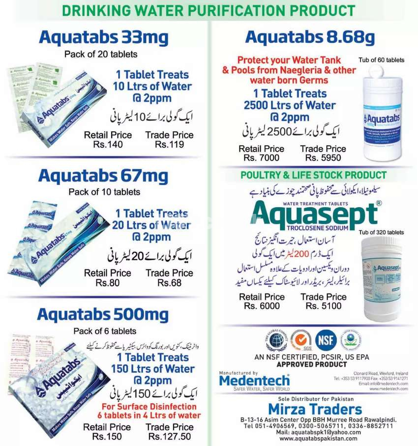 Chlorine Tablets in Pakistan