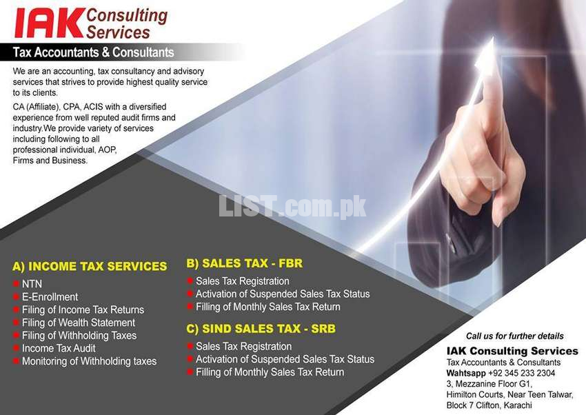 income-tax-efiling-sales-tax-consultant-ntn-company-secp-srb-fbr-filer