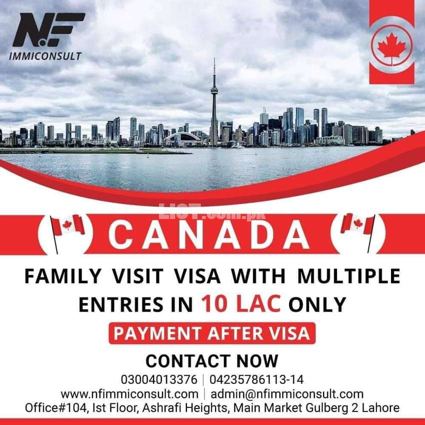 Without Advance Canada Multiple Visit Visa for Families