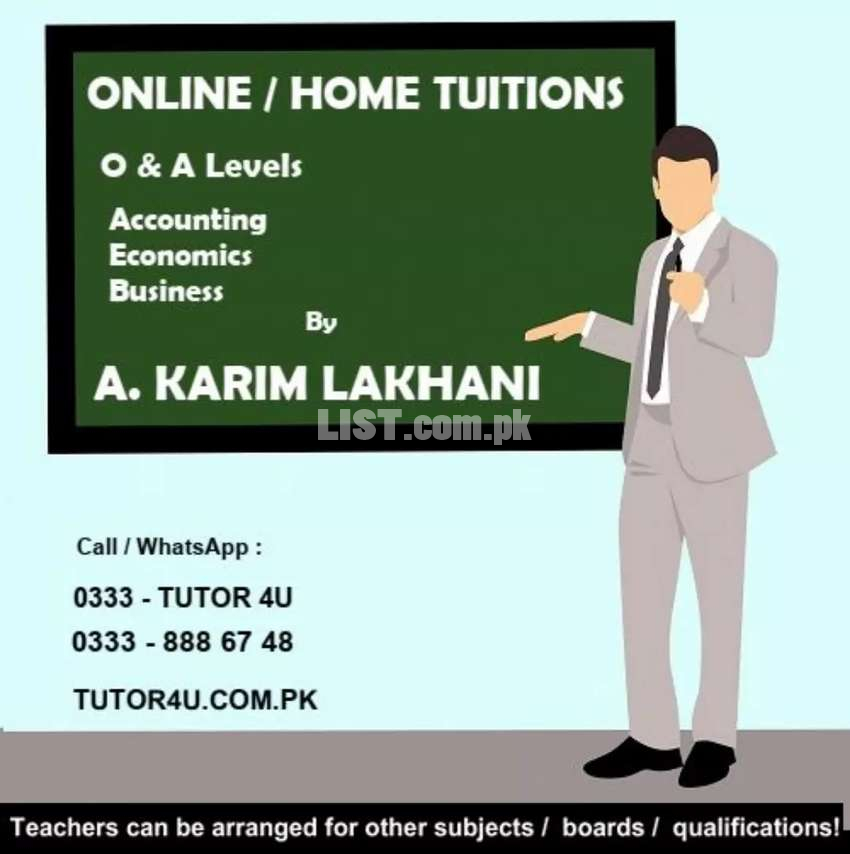 Home / Online Tuitions for Cambridge O & A Levels and Other Boards