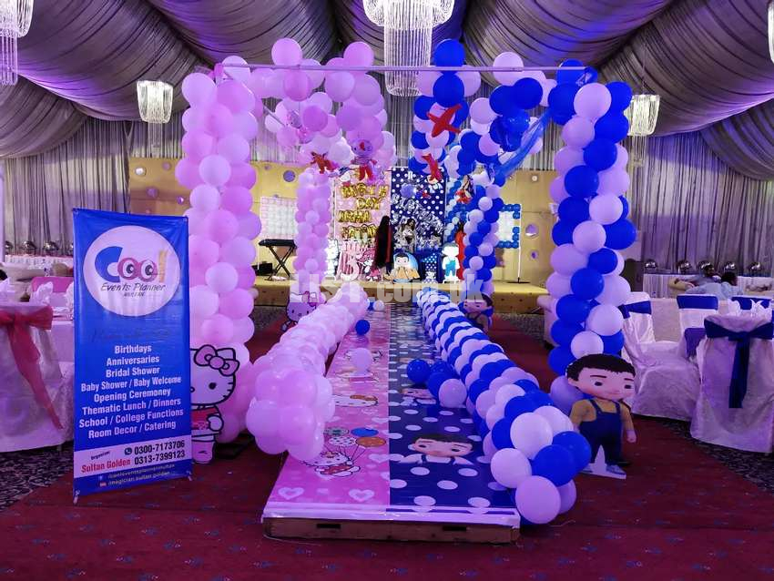 Event Planner Birthday Balloons Theme Jumping Castle