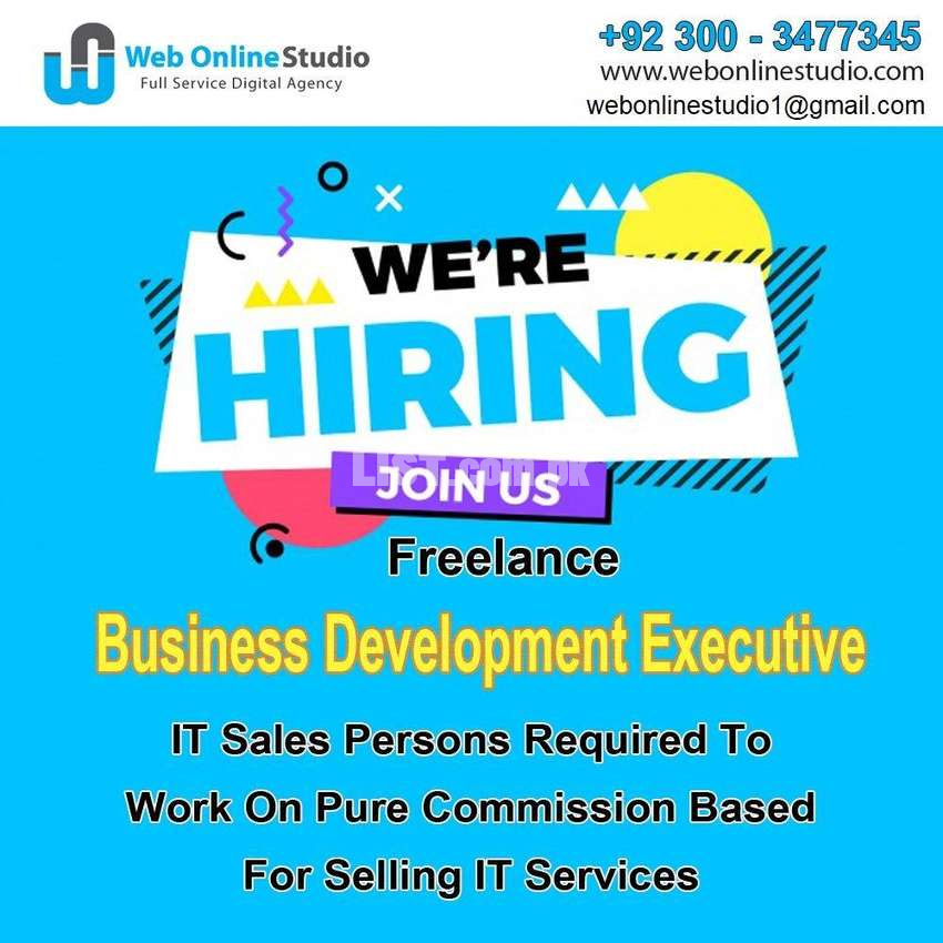 Freelance IT Sales Persons Required To Work On Pure Commission