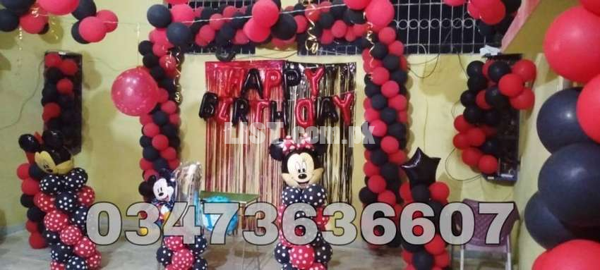 Balloon Decoration for Birthday Party or any Event in Karachi