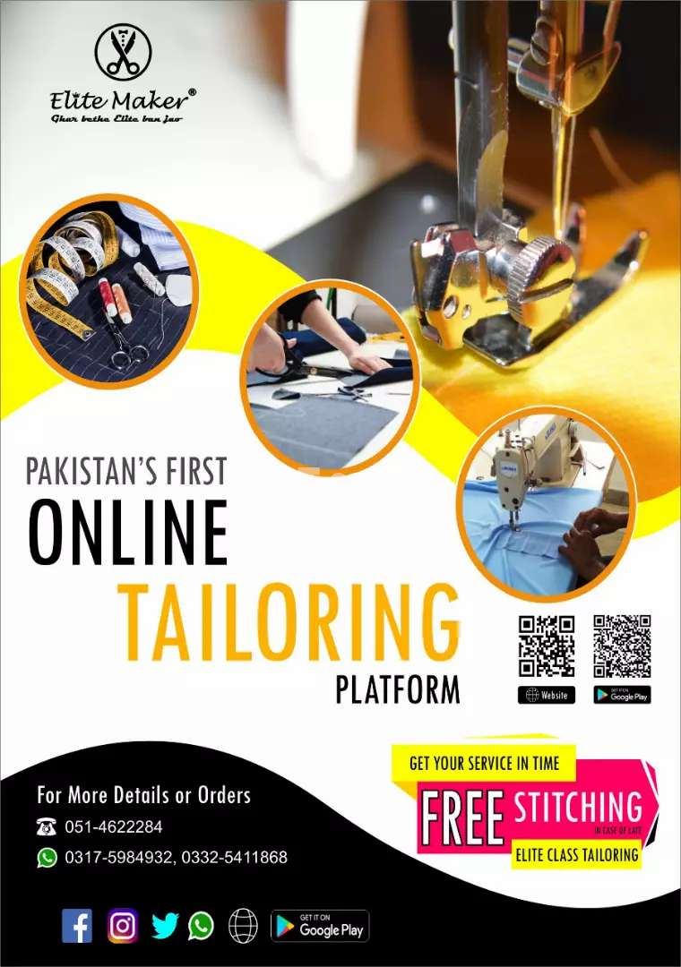 Tailoring/stitching Services in Isb/Rwp.free home delivery