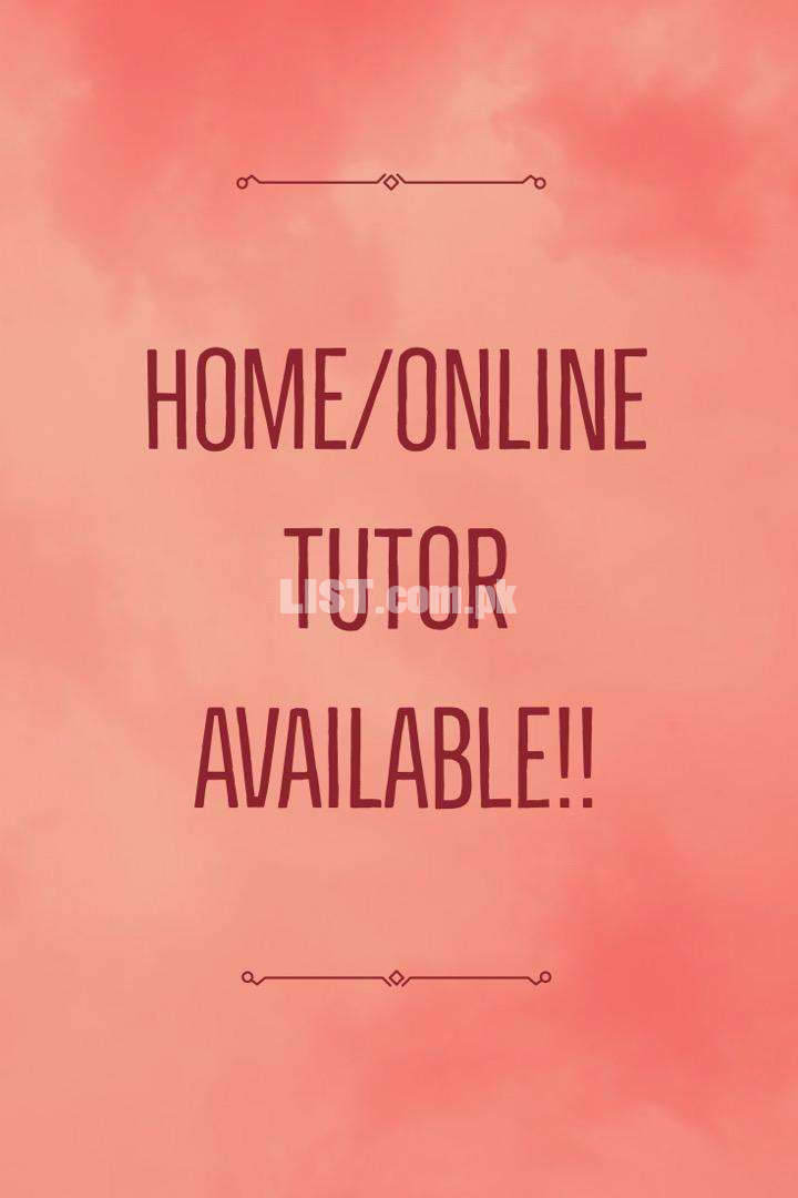 Home Tutor for class 6-10