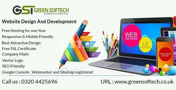 Website Development + Design + Hosting + Logo + Business Card