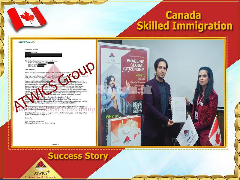 Congratulations! to Mr. Akram for getting Saskatchewan Immigration Nom