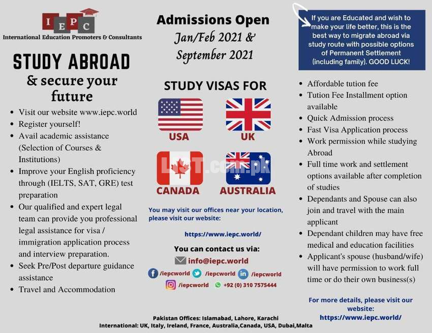 International Student Visa or Study Abroad