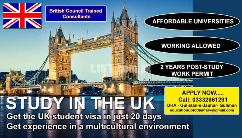 UK Study visa with post study work visa