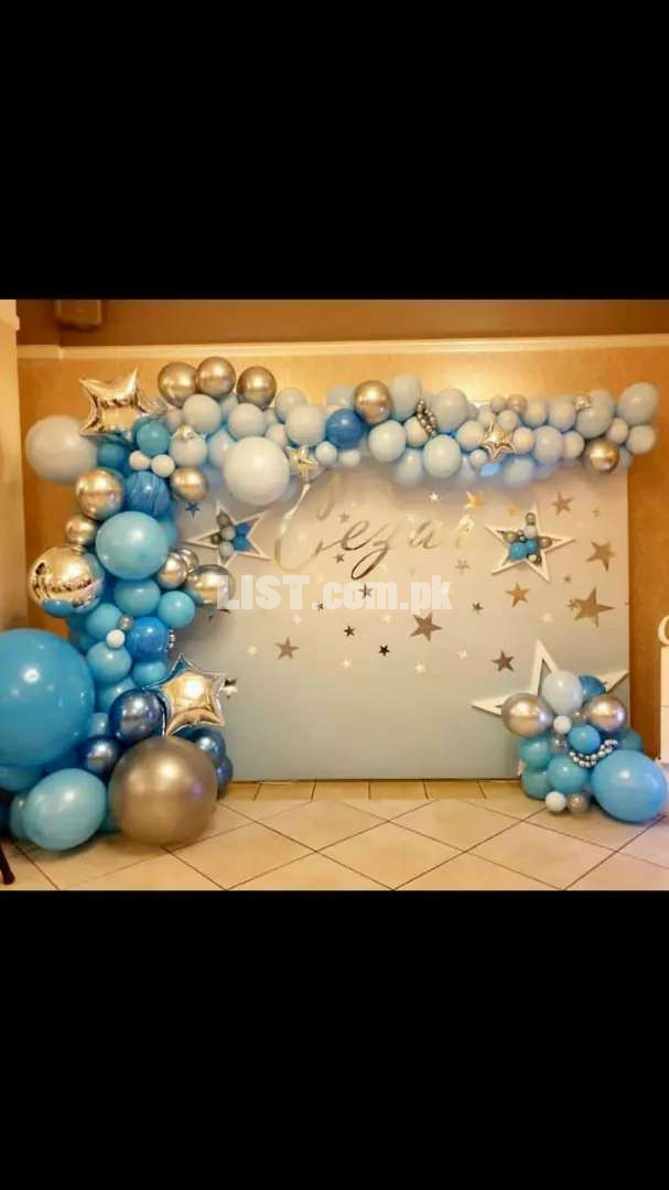 Balloons decoration bouncing castle & jamping slide & theme party