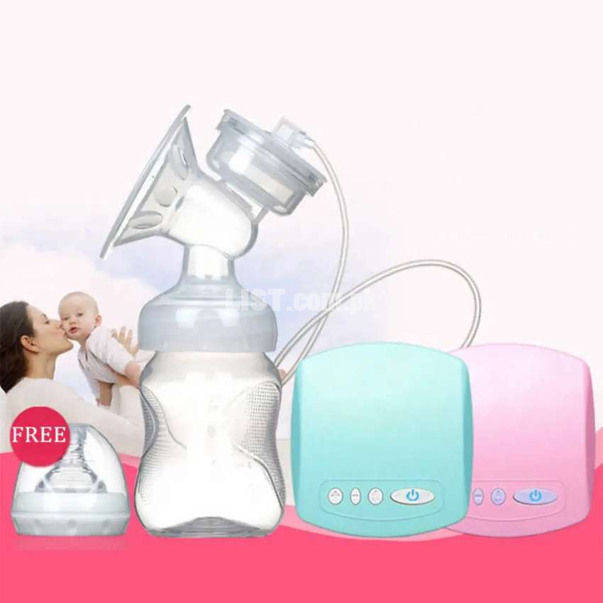 Electric Suction Breast Pump Automatic with Baby Bottle Maternal Milk