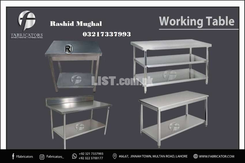 Steel  Working Table