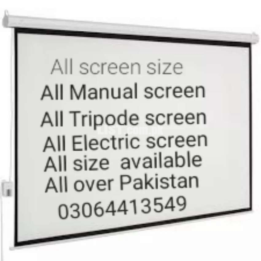 Projector screen  A2Z size