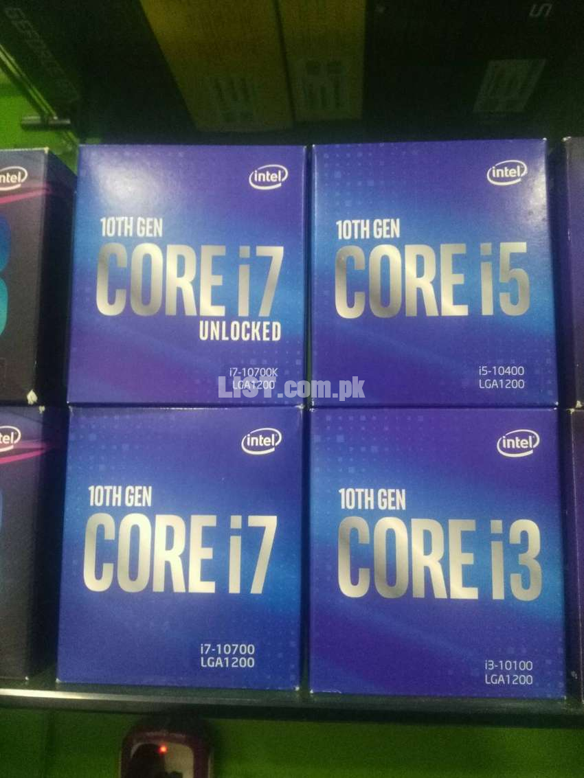 intel 10th generation processor available i3-10100/i5-10400F/i7-10700k
