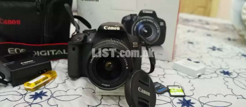 Canon 650d with 18-55mn lens (orginal)
