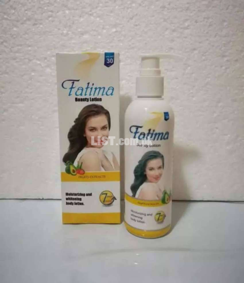 Fatima beauty lotion now available