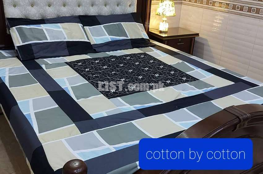 Patch work bedsheet cotton by cotton -750