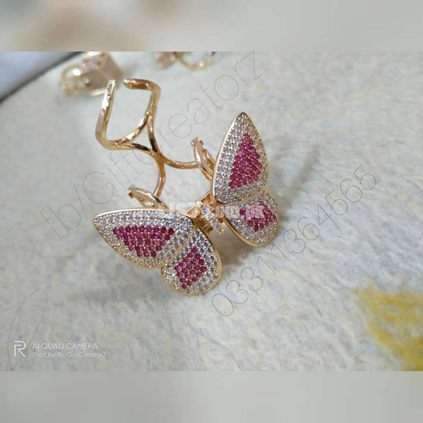 Flying Butterfly Ring Imported Free Box & Delivery Limited Stock 4clrs