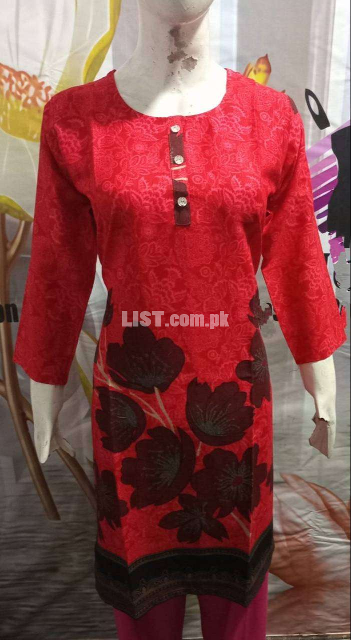 Ladies Stitched Khaddar Kurtis Available In Reasonable Price