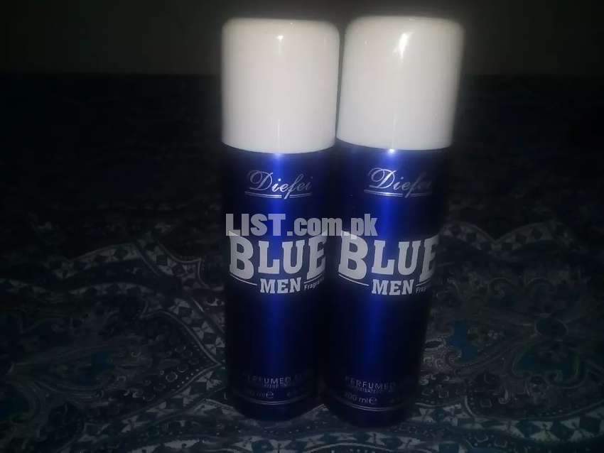 2 Diefei Blue for men Body Spray 200 ml
