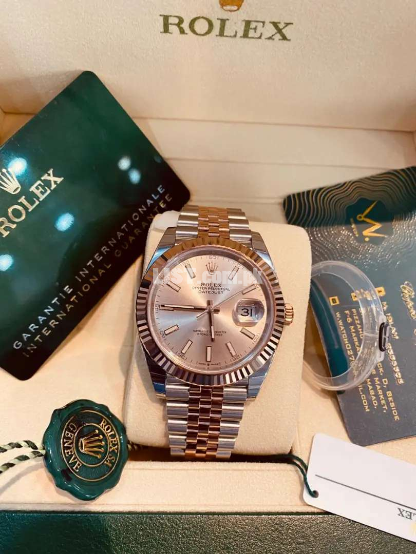 Brand New Rolex datejust 41mm rose gold full set available 2020 card