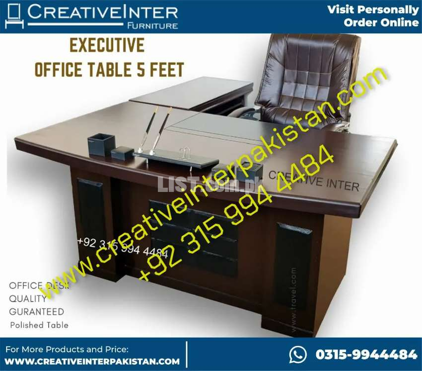 Polishingmarvel Office Table 5ft mosteconomical Chair Furniture Sofa