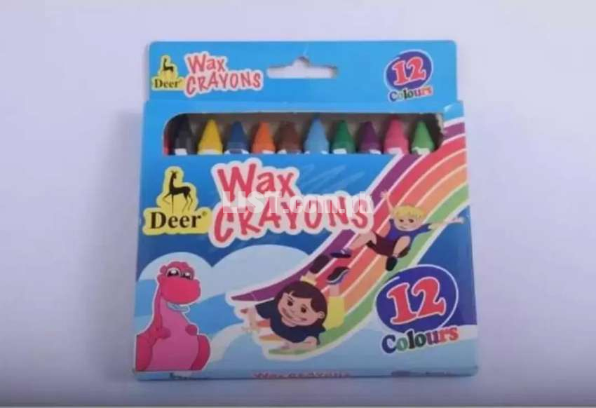 Deer Wax Crayons 12 PCs