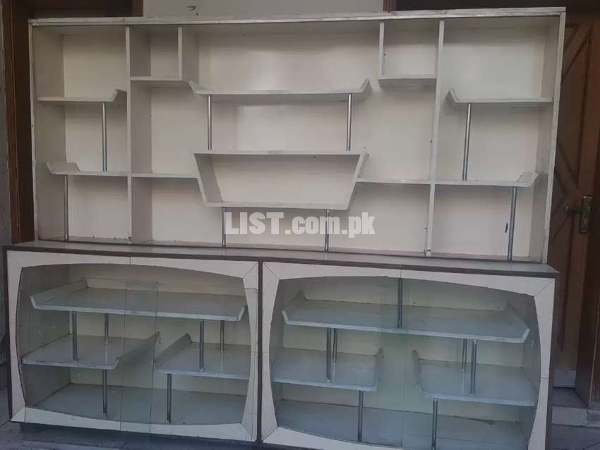 Large showcase pure solid wood