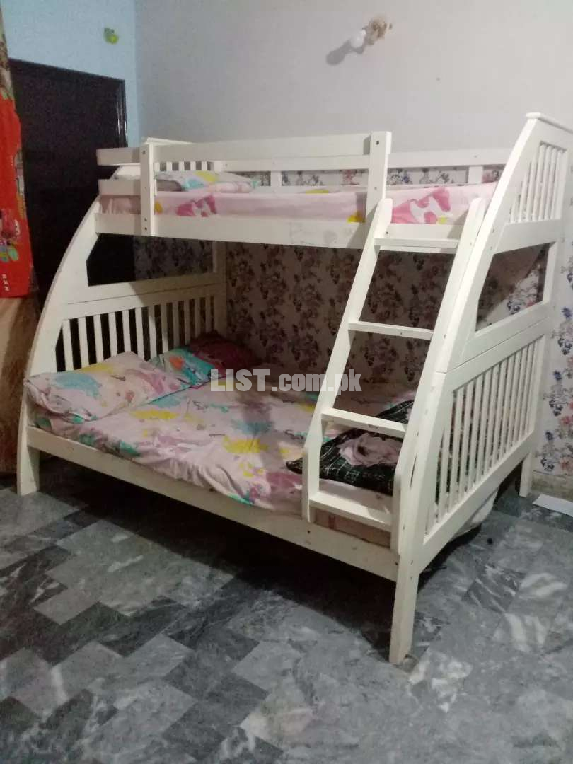 Imported ikea bunk bed with mattresses