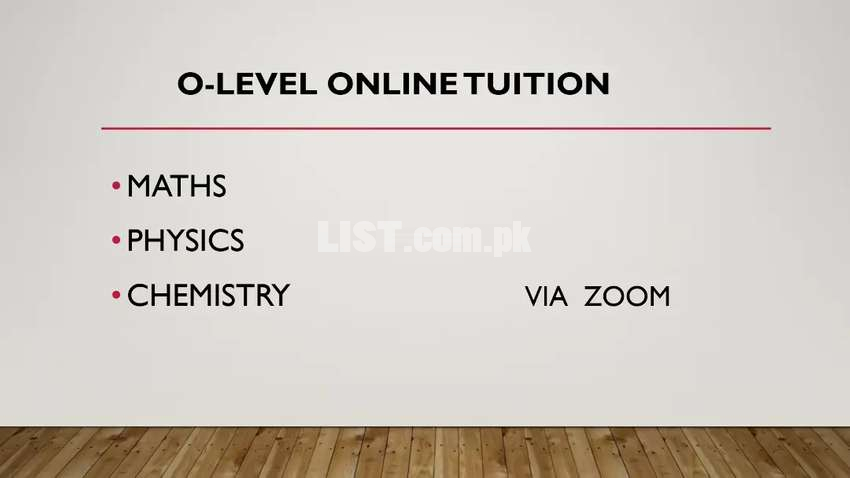 Olevel Online Tutor Available for Maths, Physics, Chemistry.