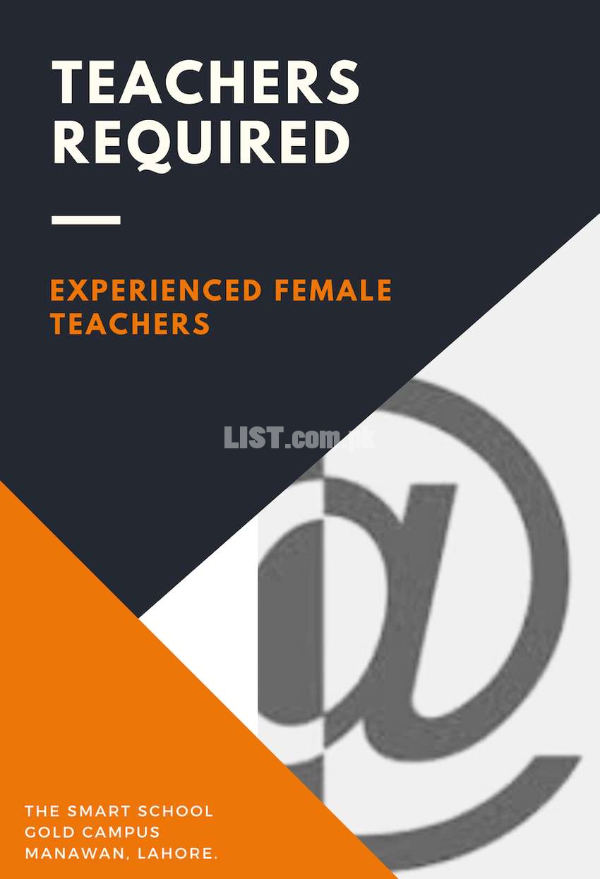 Female School Teachers Required