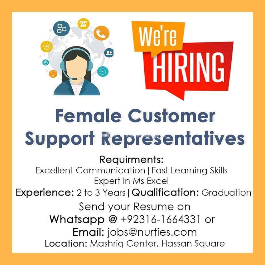 Female Customer Support Representative