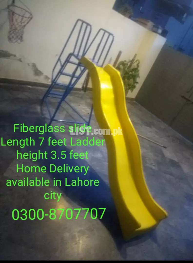 Fiberglass slide 7 feet length