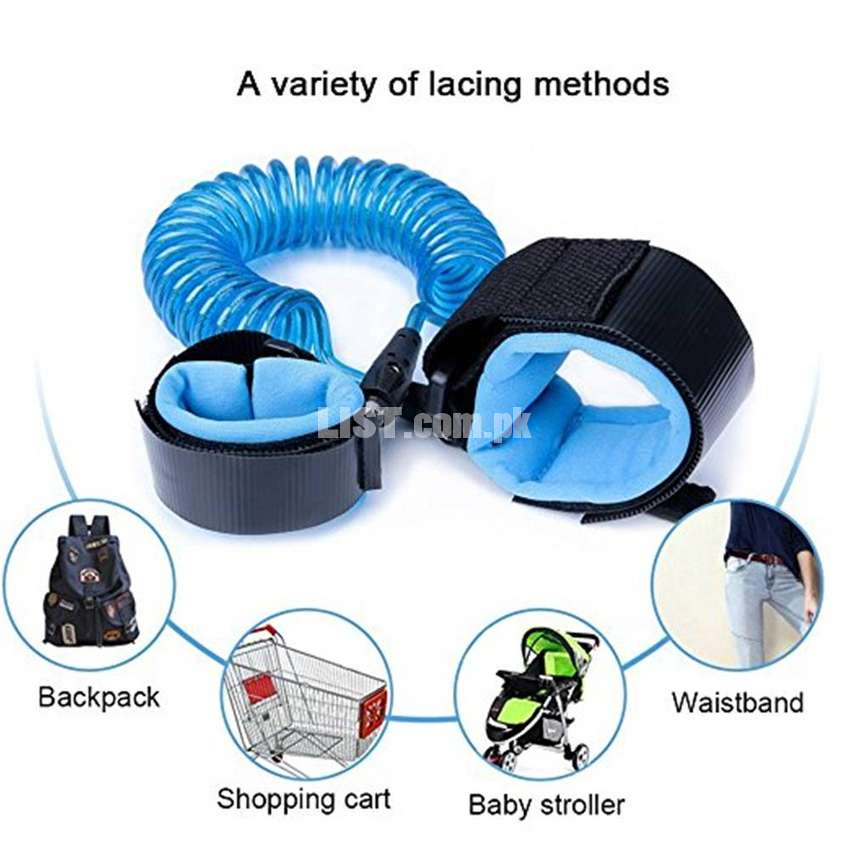 Baby Child Anti Lost Safety Wrist Link Harness Strap Rope Backpack Lea