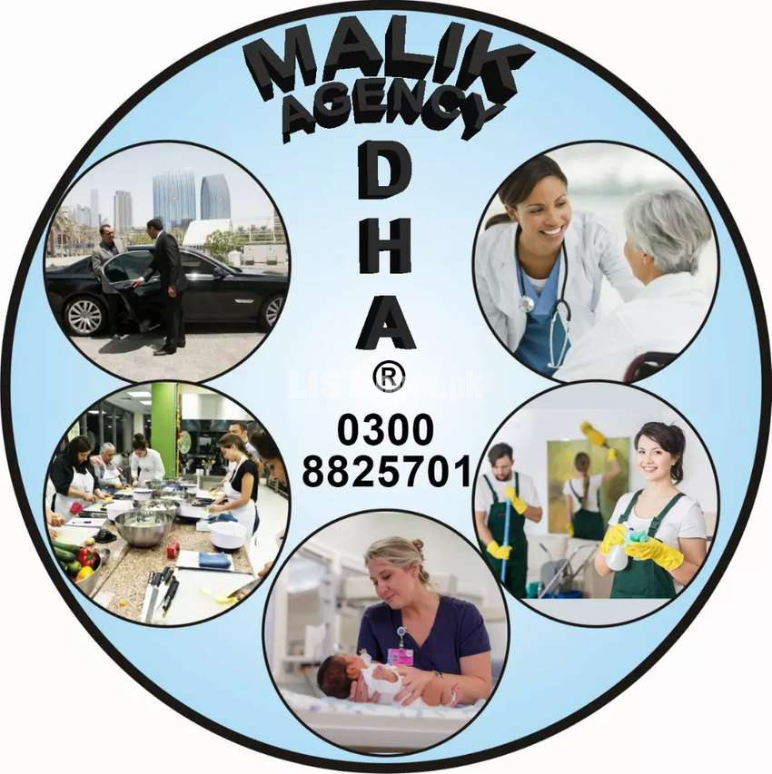 Malik Employment services cook driver maids patient care Nannies