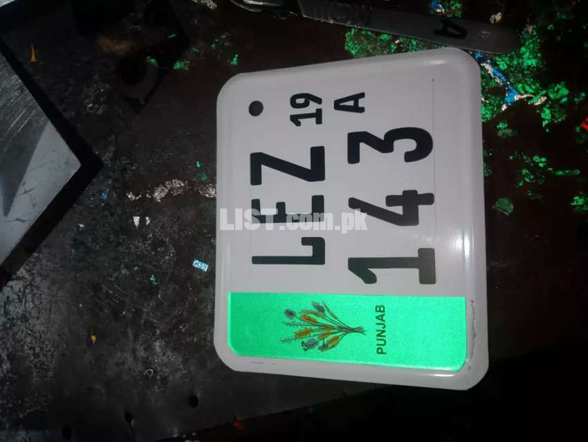 Number plate and name plate
