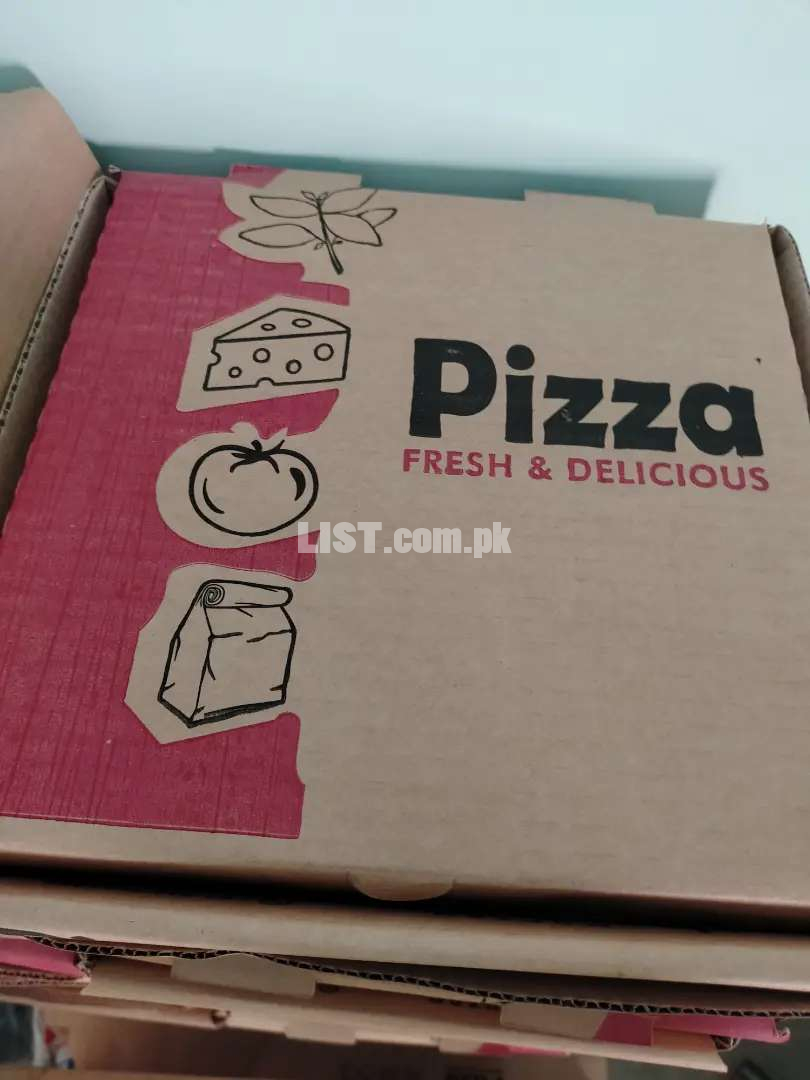 Pizza boxes medium size available