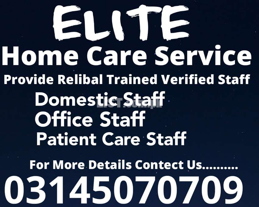 ELITE) Provide Maid, Driver, Helper, Patient Care, Cook Avalibale
