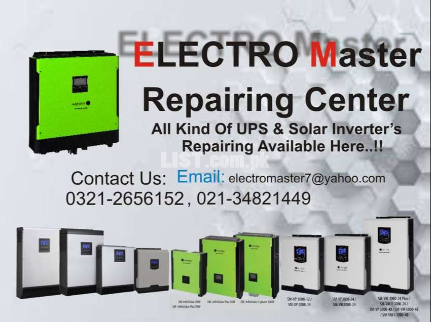 Solar Inverter, ups, Service Centre All kind, Work with Guaranty