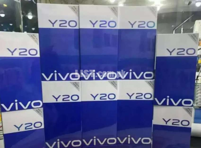 VIVO Y20 BOX PACK WHOLE SALE RATE VERY LIMETED STOCK ALL CLOURE AVAILA