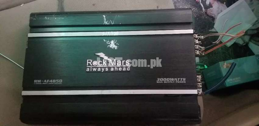 RockMars 3000 Watts 4 Channel Amplifier and 1000W Woofer