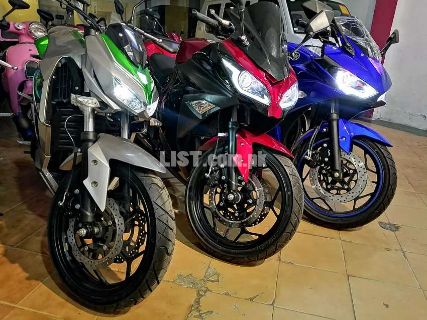 Brand new Yamaha R3 250cc style heavy bike look with original color