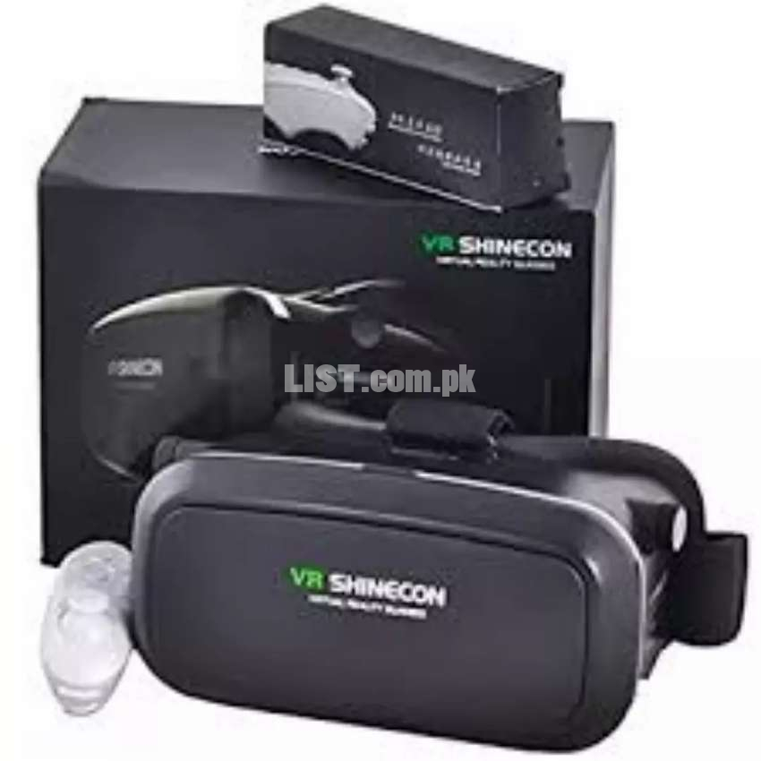 Shinecon Vrbox VR Virtual Reality 3D Glasses With Gaming Remote Black