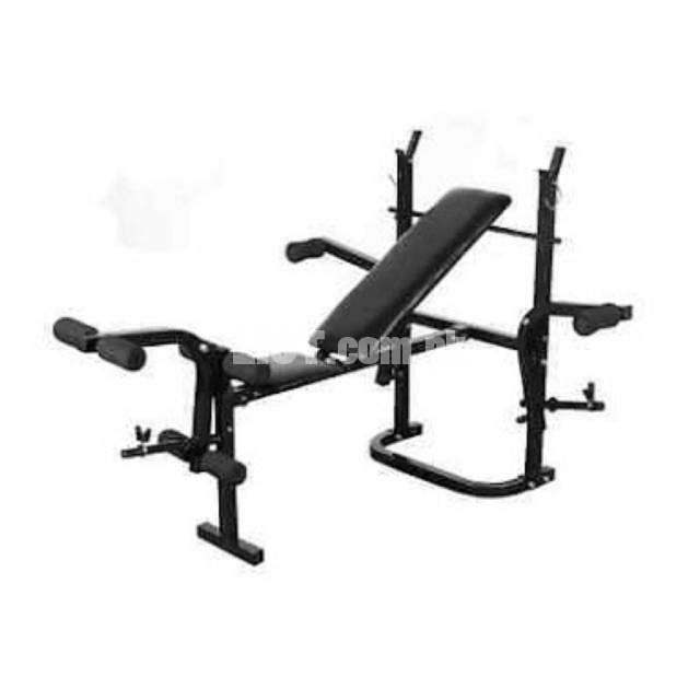 WEIGHT BENCH PRESS HOME GYM Set Multi Station Exercise